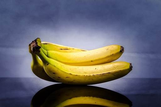 Banana, Yellow, Close-Up, Ripe, Tropical