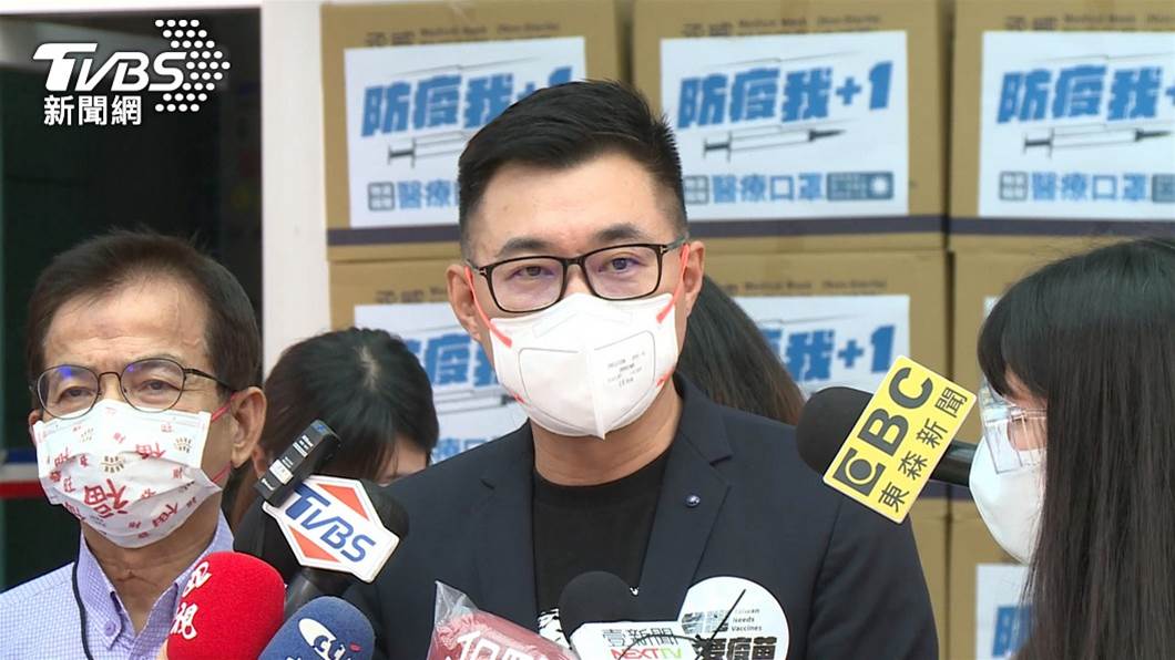 國民黨主席江啟臣。（圖／TVBS） 議員嘆臺淪「疫苗乞丐」　蘇揆回擊：極少數人惡毒的話