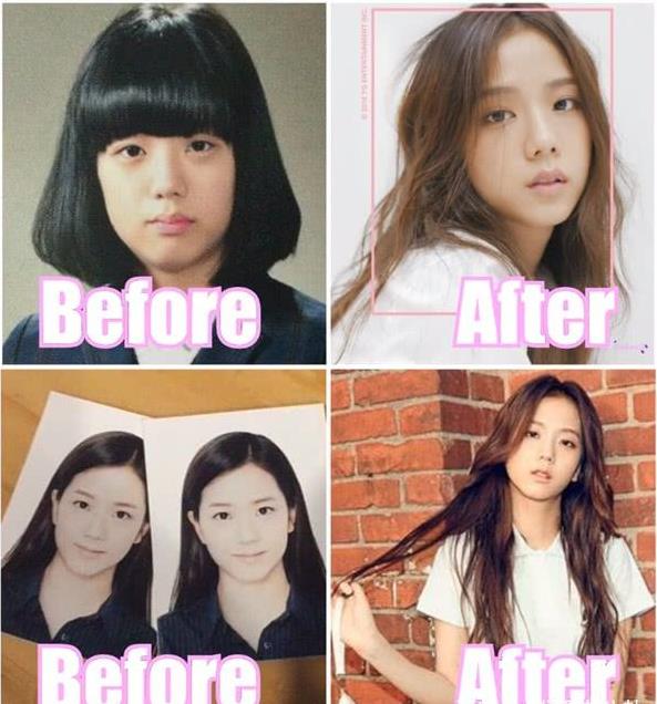 irene,子瑜,jisoo出道前照片对比!