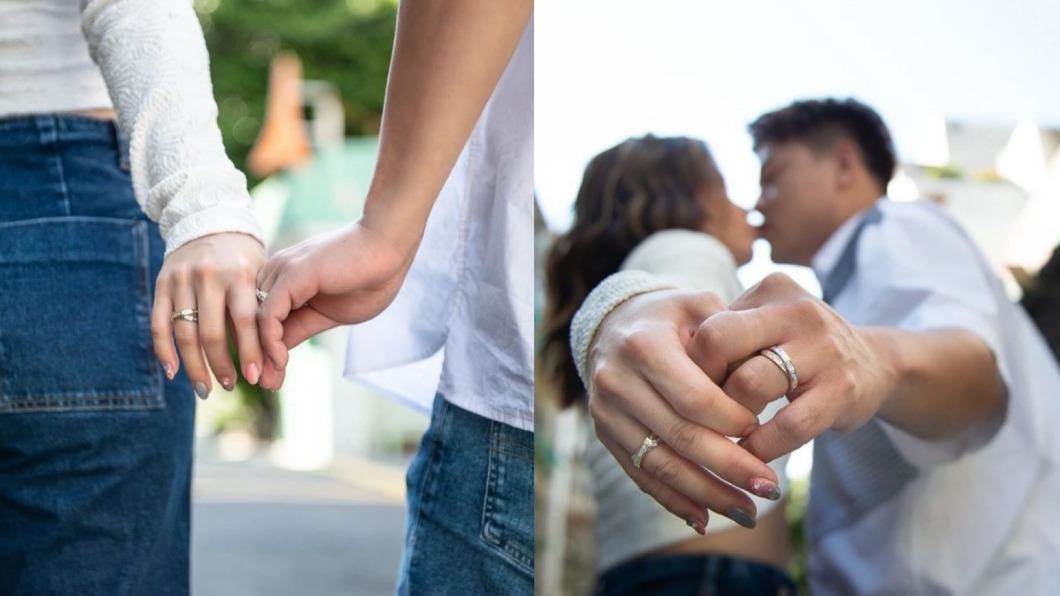 才交往半年，38歲女星曬親吻照宣布結婚了，曝光老公身分喜當台灣媳婦，網喊：恭喜